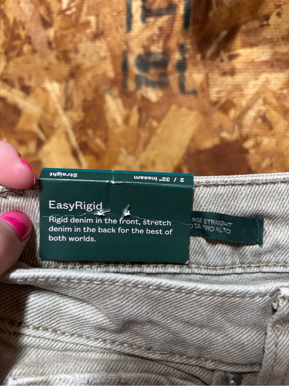 Wild Fable Women’s Distressed Light Brown Jeans with Ripped Details - Picture 5 of 7